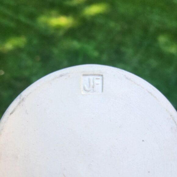 Jennifer Falter Pottery Bamboo Cylinder Vase Boho Chic Folk Art Missouri Artist - Picture 6 of 6